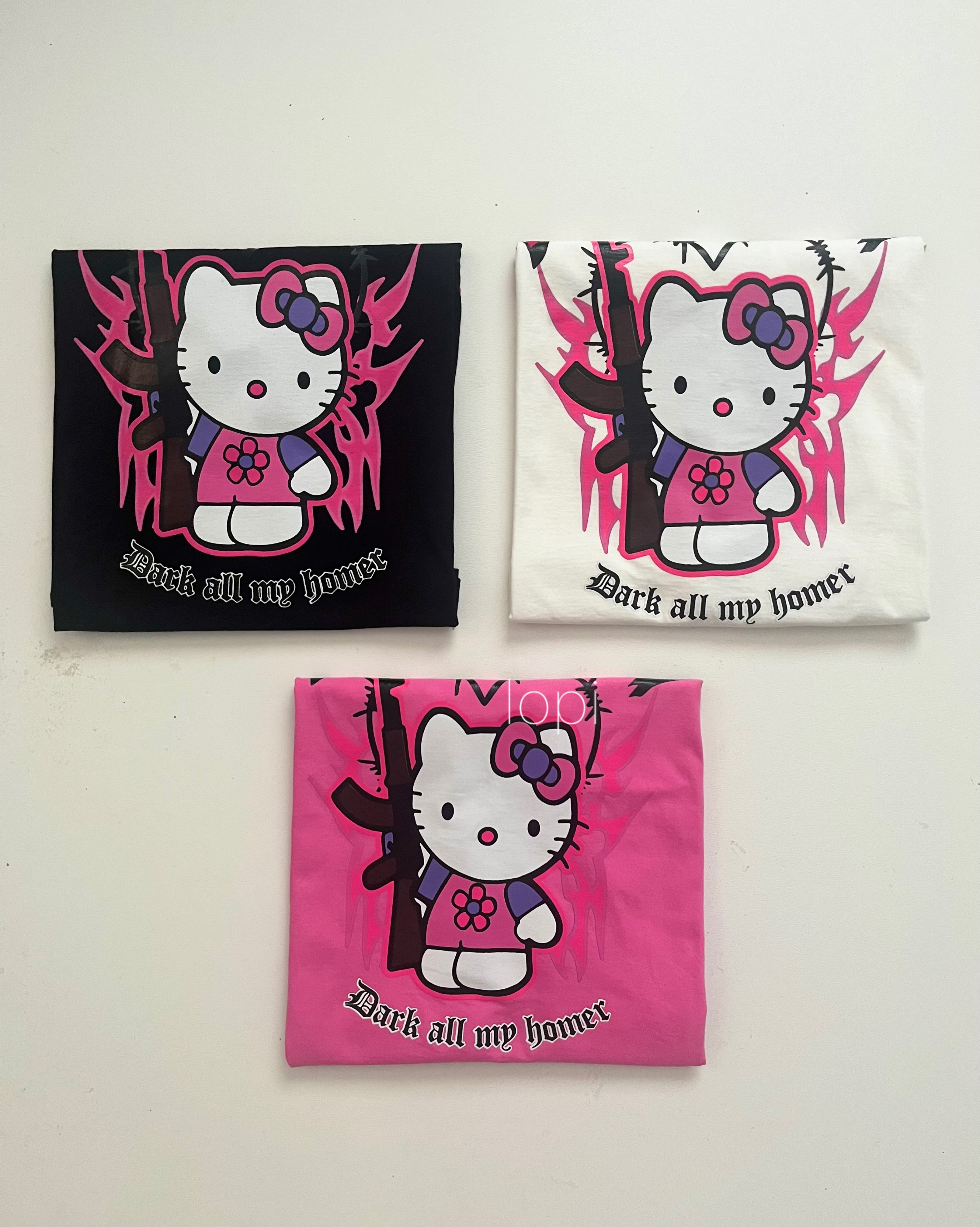 تیشرت باکسی Dark kitty