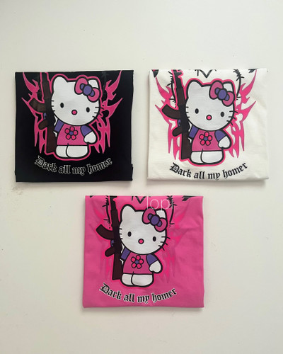 تیشرت باکسی Dark kitty